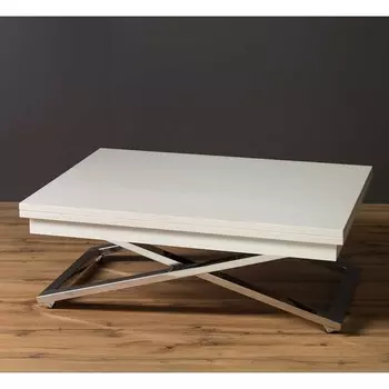 Стол-трансформер Левмар Cross D36/S79 Дуб Анкор светлый/нержавеющая сталь от фабрики Levmar