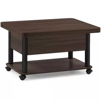 Стол-трансформер темный венге / черный Woodville Виват 402950