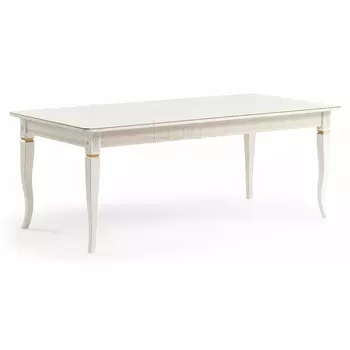 Стол Woodville Балмет молочный / золото 483908