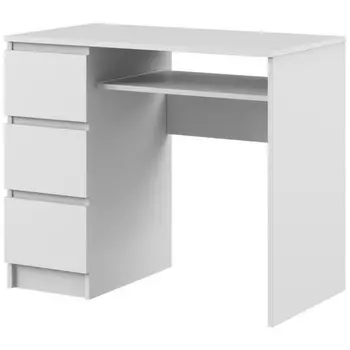 Стол Woodville Мадера СМП 900 левый лдсп белый эггер 520975