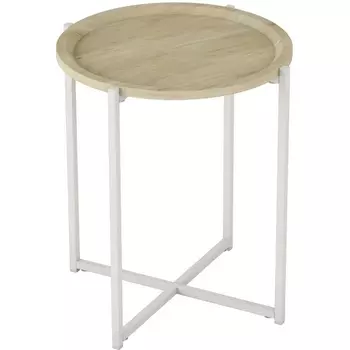 Стол журнальный Бьерн дуб санремо/белый от фабрики Mebelik