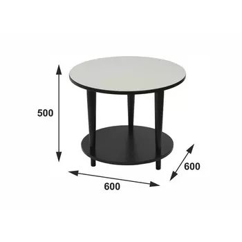 Стол журнальный BeautyStyle 10 венге/стекло белое от фабрики Mebelik