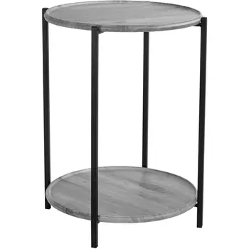 Стол журнальный BeautyStyle 21 орех гикори grey/черный от фабрики Mebelik