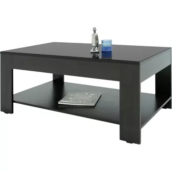 Стол журнальный BeautyStyle 26 венге/стекло черное Mebelik арт.001064