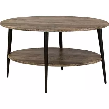 Стол журнальный BeautyStyle 29 дуб крымский состаренный/эбеновое дерево Mebelik арт.009066