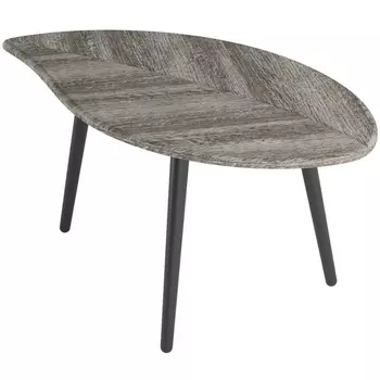 Стол журнальный Берли (12 мм) дуб графит/чёрный от фабрики Mebelik