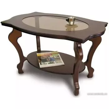 Стол журнальный Берже 1С тёмно-коричневый от фабрики Mebelik