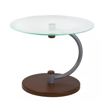 Стол журнальный Дуэт 13Н металлик/ср.-кор/прозр. от фабрики Mebelik