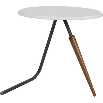 Стол журнальный Дуэт 7Н белый/серый бетон/бук Mebelik арт.009212