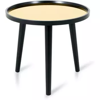 Стол журнальный Focus 500 ОГОГО (арт.571245), (МДФ,Зеркало/Черный,Золотой) ОГОГО Обстановочка!