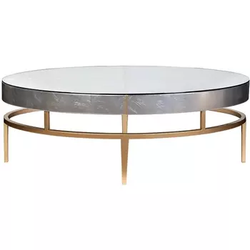 Стол журнальный "Futuro" серебристый 132*76*46см Garda Decor арт.ART-2705-CF