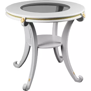 Стол журнальный Глория С молочный дуб Л Mebelik арт.008628