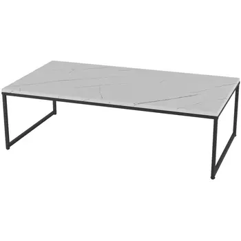 Стол журнальный Инсайд белый мрамор/черный от фабрики Mebelik