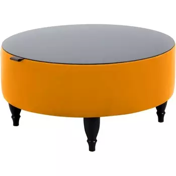 Стол журнальный Italia ОГОГО (арт.339977), (ЛДСП/Желтый) ОГОГО Обстановочка!