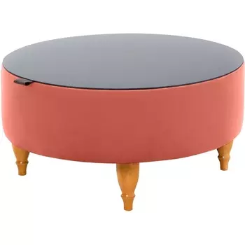 Стол журнальный Italia ОГОГО (арт.339987), (ЛДСП/Розовый) ОГОГО Обстановочка!