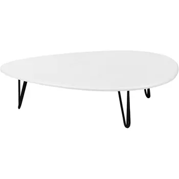 Стол журнальный Калифорния Дадли белый бетон от фабрики Калифорния