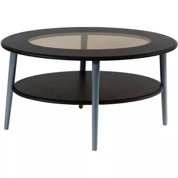 Стол журнальный Калифорния Эль со стеклом СЖС-01 венге от фабрики Калифорния