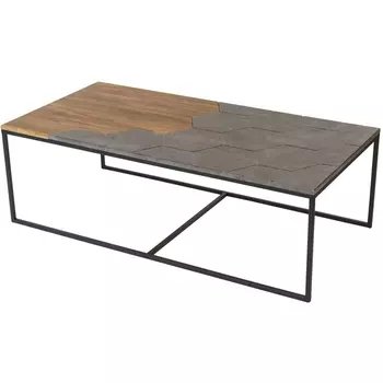 Стол журнальный Калифорния Китч дуб американский/серый бетон от фабрики Калифорния