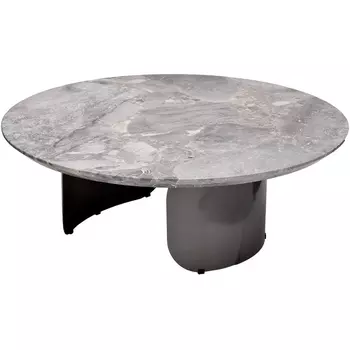 Стол журнальный натур.серый мрамор d 95*35см Garda Decor арт.57EL-79701