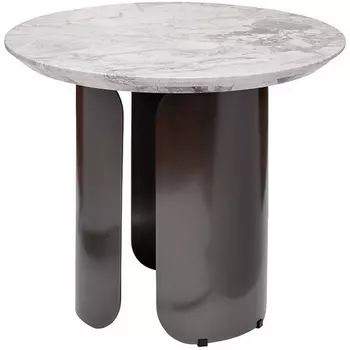 Стол журнальный натур.серый мрамор d 60*50см Garda Decor арт.57EL-79702