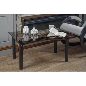 Стол журнальный Робер 3М черный/тонированное от фабрики Mebelik