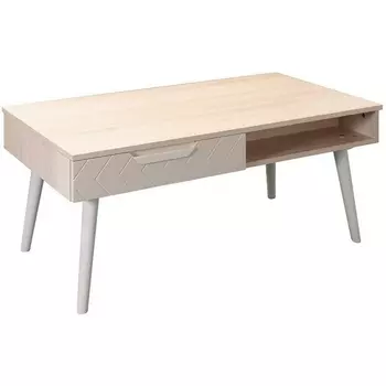 Стол журнальный Сканди Жемчужно-белый R-Home арт.4003450h_Жемчуг