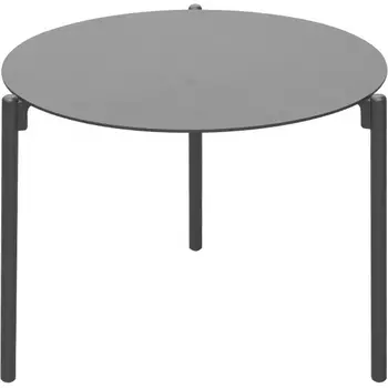 Стол журнальный уличн."Атмосфера"(M) антрацит d60см Garda Decor арт.39AR-T241 (Black)