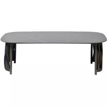 Стол журнальный уличный Оливер серый 77*130*43см Garda Decor арт.39AR-00403