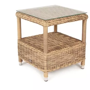 Столик кофейный из искусственного ротанга, цвет соломенный 4SIS Форио YH-S4676W-2