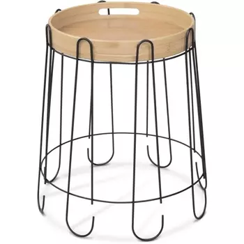 Столик кофейный Sheffilton SHT-CT26 черный муар / прозрачный лак