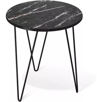 Столик кофейный Sheffilton SHT-CT27 черный муар/черный мрамор от фабрики Sheffilton