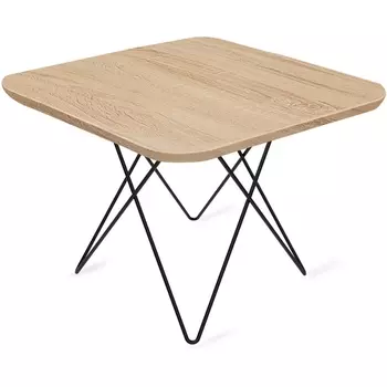 Столик журнальный 60/60 черный муар/дуб сонома Sheffilton SHT-TU37/ЛДСП 6310373201