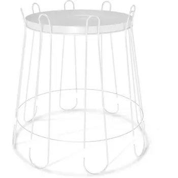 Столик журнальный белый муар Sheffilton SHT-CT6 4592222801