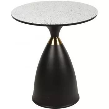 Столик журнальный Бонс SX-51, 51x56 см, белый/черный IST-CASA