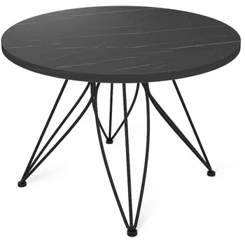 Столик журнальный черный муар/камень пьетра гриджио Sheffilton SHT-S113/ЛДСП 6340407401