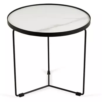 Столик журнальный Fonot low (Керамика/Белый,Черный) ОГОГО Обстановочка! арт.888851