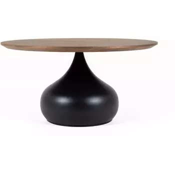 Столик журнальный Lemosab major (МДФ/Черный,Орех) ОГОГО Обстановочка! арт.888828