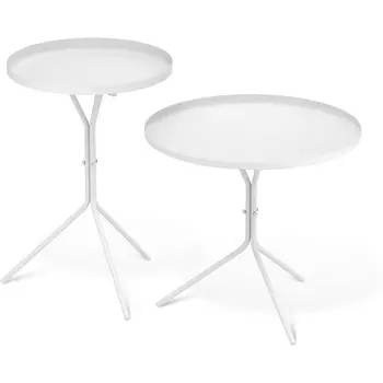 Столик журнальный Sheffilton SHT-CT11/CT11-2 белый муар