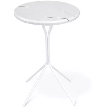 Столик журнальный Sheffilton SHT-CT12-1 белый муар/белый мрамор от фабрики Sheffilton