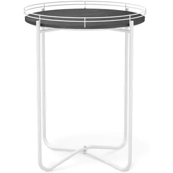 Столик журнальный Sheffilton SHT-CT20 каменный уголь/белый муар от фабрики Sheffilton