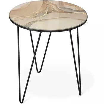 Столик журнальный Sheffilton SHT-CT27 дымчатый топаз/черный муар