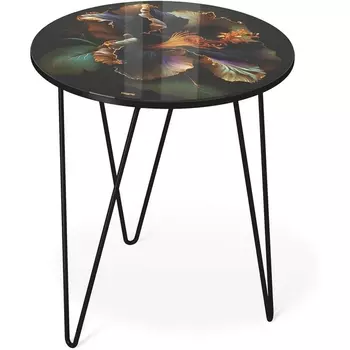 Столик журнальный Sheffilton SHT-CT27 ночной цветок/черный муар