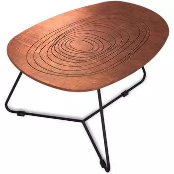 Столик журнальный Sheffilton SHT-CT52-3 кариф/черный муар