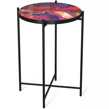 Столик журнальный Sheffilton SHT-CT8-3 амарантовый/черный муар от фабрики Sheffilton