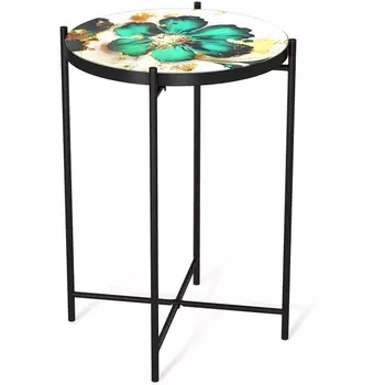 Столик журнальный Sheffilton SHT-CT8-3 малахитово зеленый/черный муар от фабрики Sheffilton