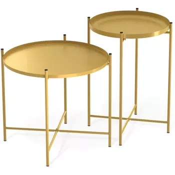 Столик журнальный Sheffilton SHT-CT8/CT8-2 золото