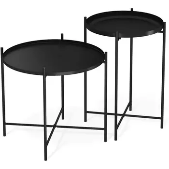 Столик журнальный Sheffilton SHT-CT8/CT8-2 черный муар