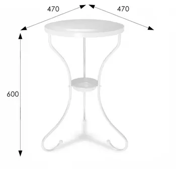 Столик журнальный SHT-CT10 белый муар от фабрики Mebelik