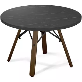 Столик журнальный темный орех/камень пьетра гриджио черный Sheffilton SHT-S70/ЛДСП 1040104303