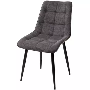 Стул 1983-18 графитовый меланж/ RU-08 антрацит/ черный каркас M-City Chic 628M03712 (4 шт.)